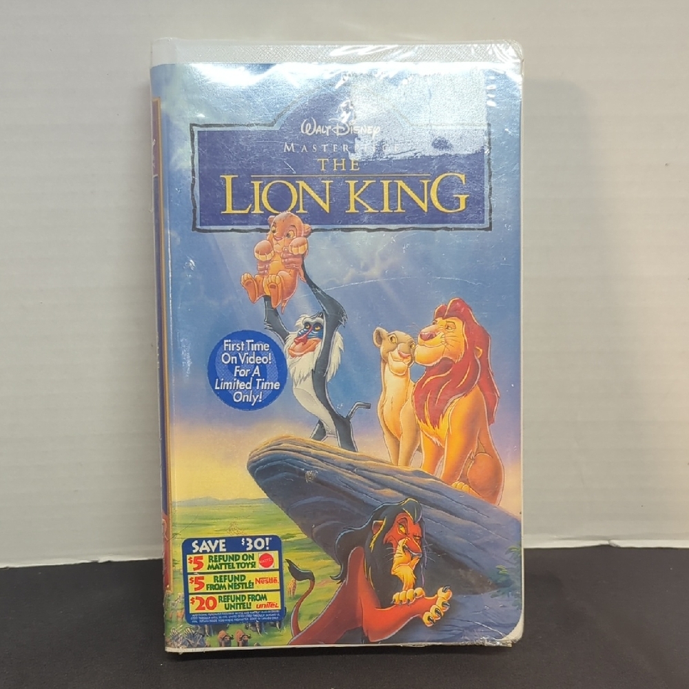Disney Lion King Sealed VHS Clamshell Tape NEW